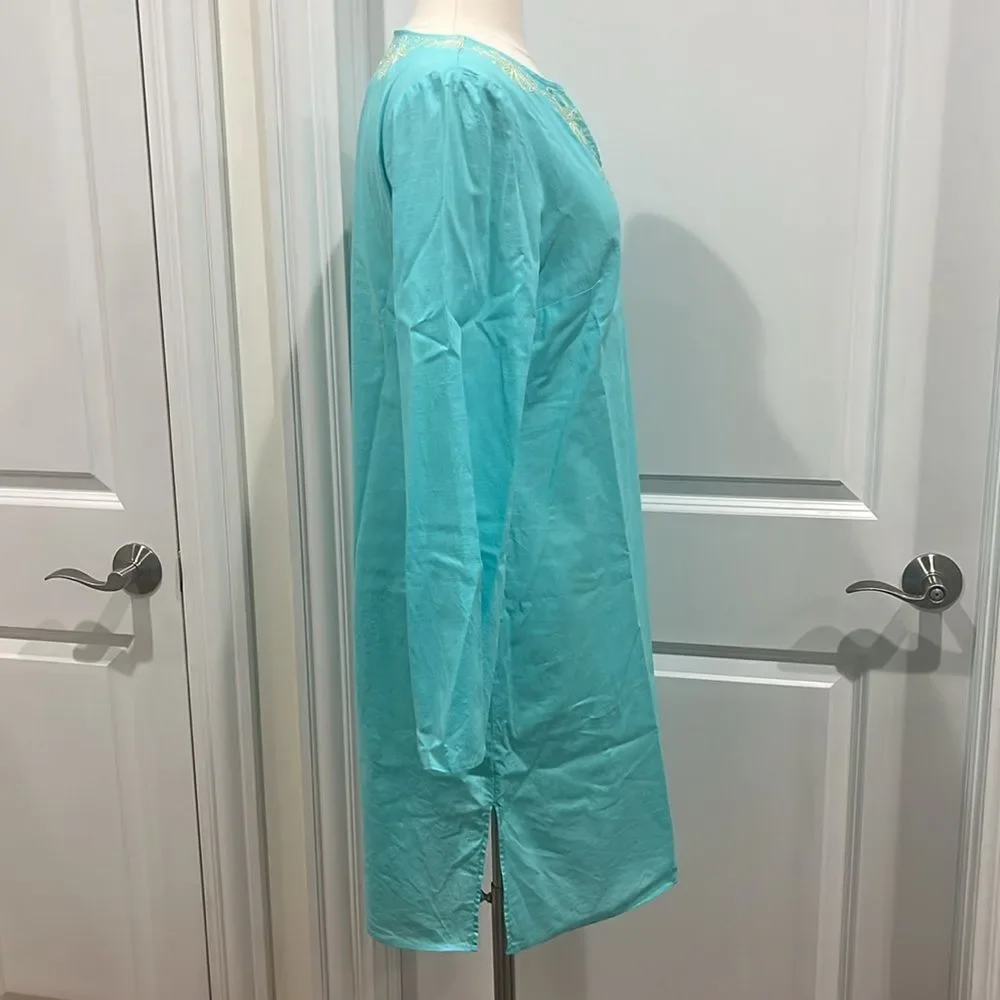 Lilly Pulitzer Elina Tunic Cover Up‎ Embroidered Cotton Size Medium